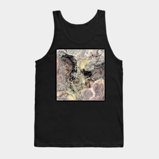 Brown, gold and black marble effect Tank Top